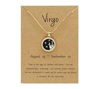 Day Twelve Constellation Night Chain Necklace Necklace Couple Sweater And Necklaces Pendants (N, One Size)