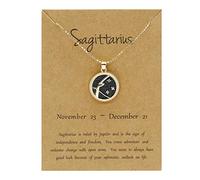 Day Twelve Constellation Night Chain Necklace Necklace Couple Sweater And Necklaces Pendants (R, One Size)