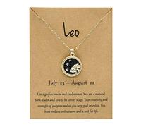 Day Twelve Constellation Night Chain Necklace Necklace Couple Sweater And Necklaces Pendants (S, One Size)