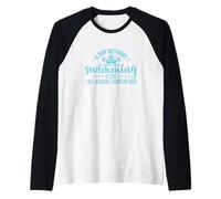 Day Without Swimming Funny Quote Raglan Baseball Tee