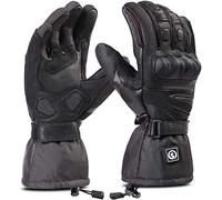 day wolf Heated Motorcycle Gloves Waterproof Motorbike Hand Warmers for Men Women with 7.4V Rechargeable Batteries Electric Heating Touchscreen Compatible for Winter Cold Weather Riding Skiing