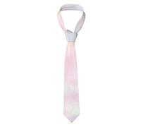 Day2Gift Soft Pastel Bright Colored Calm Abstract The Arts Mens ties Printed Skinny Tie Slim Necktie for Wedding, Party, Activities