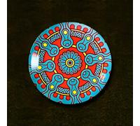 Dayaos Bohemian-style ceramic decorative hanging plate Living room sofa accent wall decor American and European-style dining room wall art(6 inches/12)