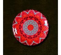 Dayaos Bohemian-style ceramic decorative hanging plate Living room sofa accent wall decor American and European-style dining room wall art(6 inches/10)