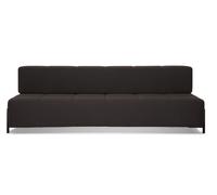 Geradlinig: Daybe Schlafsofa von Northern. Klare Linien, ausgewogene Proportionen und schicke Details: Das Daybe Sofa ist einfach ein echter Augenschmaus. Das Blockartige in Verbindung mit den zarten Füßen und der dezenten Steppoptik sorgen für das gewisse Etwas. Daybe von Northern wurde von den beiden Designern Morten & Jonas entworfen. Verschiedene Varianten Sie können das Daybe Sofa in verschiedenen Farben online bestellen: In Grau, Dunkelgrau, Pink und Dunkelblau. Es ist übrigens ausdrücklich erlaubt, mehrere Farben miteinander zu kombinieren, zum Beispiel Dunkelgrau mit Pink. Am besten stellen Sie beide Sofas gegenüber. Multifunktional Das Northern Sofa sieht nicht nur gut aus, es ist auch funktional, denn Daybe ist mit einer praktischen Schlafsofa-Funktion ausgestattet - ideal, wenn man sich nach dem Mittagessen lang machen möchte beziehungsweise spontan Übernachtungsgäste vor der Türe stehen. Das Sofa lässt sich mit einem einzigen Handgriff umklappen. Im Schlafsofa-Modus wird außerdem der Blick auf die horizontale Metallstange frei. So macht Daybe auch als Schlafsofa eine mehr als gute Figur. Material und Format Das Gestell des Daybe von Northern besteht aus robustem Sperrholz, die Füße aus schwarz lackiertem Stahl (RAL 9005). Für die Polsterung kommt eine Kaltschaumfüllung zum Einsatz, für den Bezug ein hochwertiger Stoff des Stoffspezialisten Kvadrat. Der eingesetzte Stoff hört auf den Namen Brusvik. Stoff Brusvik : 92% Schurwolle, 8% Polyamid Das Designersofa ist 200 cm breit und 69 cm hoch. Die Tiefe beträgt 92 cm, die Sitzhöhe 39 cm.