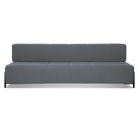 Geradlinig: Daybe Schlafsofa von Northern. Klare Linien, ausgewogene Proportionen und schicke Details: Das Daybe Sofa ist einfach ein echter Augenschmaus. Das Blockartige in Verbindung mit den zarten Füßen und der dezenten Steppoptik sorgen für das gewisse Etwas. Daybe von Northern wurde von den beiden Designern Morten & Jonas entworfen. Verschiedene Varianten Sie können das Daybe Sofa in verschiedenen Farben online bestellen: In Grau, Dunkelgrau, Pink und Dunkelblau. Es ist übrigens ausdrücklich erlaubt, mehrere Farben miteinander zu kombinieren, zum Beispiel Dunkelgrau mit Pink. Am besten stellen Sie beide Sofas gegenüber. Multifunktional Das Northern Sofa sieht nicht nur gut aus, es ist auch funktional, denn Daybe ist mit einer praktischen Schlafsofa-Funktion ausgestattet - ideal, wenn man sich nach dem Mittagessen lang machen möchte beziehungsweise spontan Übernachtungsgäste vor der Türe stehen. Das Sofa lässt sich mit einem einzigen Handgriff umklappen. Im Schlafsofa-Modus wird außerdem der Blick auf die horizontale Metallstange frei. So macht Daybe auch als Schlafsofa eine mehr als gute Figur. Material und Format Das Gestell des Daybe von Northern besteht aus robustem Sperrholz, die Füße aus schwarz lackiertem Stahl (RAL 9005). Für die Polsterung kommt eine Kaltschaumfüllung zum Einsatz, für den Bezug ein hochwertiger Stoff des Stoffspezialisten Kvadrat. Der eingesetzte Stoff hört auf den Namen Brusvik. Stoff Brusvik : 92% Schurwolle, 8% Polyamid Das Designersofa ist 200 cm breit und 69 cm hoch. Die Tiefe beträgt 92 cm, die Sitzhöhe 39 cm.