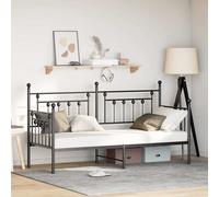 Daybed Frame Black 80 x 200 cm Steel