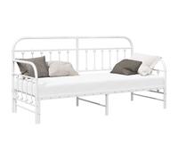Daybed Frame Powder-Coated Steel Metal Bed Sliding Contemporary Indoor vidaXL