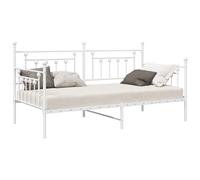 Daybed Frame with Headboard Steel Metal Bed Frame Rectangular Bed vidaXL