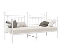 Daybed Frame with Headboard Steel Metal Bed Frame Rectangular Bed vidaXL