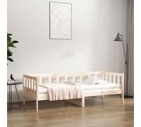 Daybed Solid Pine Natural 80x200cm 203.5x85.5x66cm Slatted 3-Sided Sofa Storage [EEK: A]