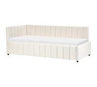 Daybed Velvet LISIEUX 90 x 200 cm (EU Single) Off-White