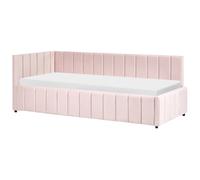 Daybed Velvet LISIEUX 90 x 200 cm (EU Single) Pastel Pink