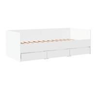 Daybed with Drawers Sofa Bed Daybed Couch Guest Bed Engineered Wood vidaXL