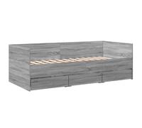 Daybed with Drawers Sofa Bed Daybed Couch Guest Bed Engineered Wood vidaXL