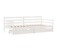 Daybed with Drawers Sofa Bed Sleeper 80x200 cm Solid Wood Pine vidaXL