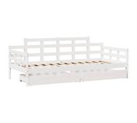 Daybed with Drawers Sofa Bed Sleeper Bed Guest Bed Solid Wood Pine vidaXL