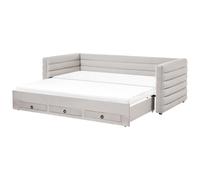 Daybed with Storage Velvet MEUDON 90 x 200 cm (EU Single) Grey