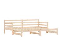 Daybed with Trundle Sofa Bed Guest Bed Sleeper Sofa Solid Wood Pine vidaXL