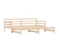Daybed with Trundle Sofa Bed Guest Bed Sleeper Sofa Solid Wood Pine vidaXL