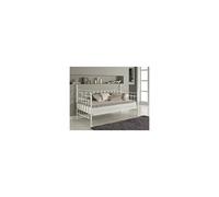 Daybed With Trundle white 3ft single bed and 1 mattress pull out metal guest room bedroom living room