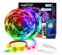 DAYBETTER Led Strip Lights 100ft 30m(2 Rolls of 15m) Smart Light Strips with App Control Remote, 5050 RGB Led Lights 12v for Bedroom, Home, Decoration Music Sync Color Changing Lights for Room Party