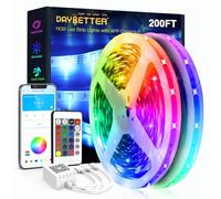 DAYBETTER Led Strip Lights 200 ft (2 Rolls of 100 ft) Ultra Long Smart Light Strips with App Voice Control Remote, RGB Music Sync Color Changing Lights for Bedroom, Kitchen, Party,Home Decoration