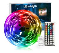 DAYBETTER Led Tape Light Strip Lights 32.8ft 10m with 44 Keys IR Remote and 12V Power Supply Flexible Color Changing 5050 RGB 300 LEDs Light Strips Kit for Home, Bedroom, Kitchen,DIY Decoration
