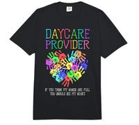 Daycare Provider If You Think My Hands are Full Babysitter Comfort Colors Adult Heavyweight T-Shirt
