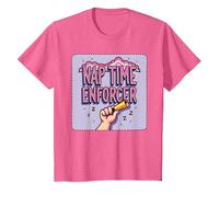 Daycare Teachers Nap Time Enforcer Funny Gift T-Shirt, Kids, Pink Heather, 2 Years
