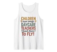 Daycare Teachers Teach Them to Fly, Pre K Teaching Tank Top