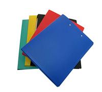 Daycount 5-Pack Clamp Binder A4 File Folder with Double Strong Clip, Punchless Binder with Spring-Action Clamp for Office School Student Teacher Supplies (Assorted Colored)