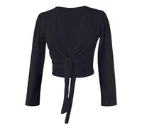 Daydance Girl's Women's Dance Top Wrap Cotton Cardigan Shrug Sweater for Ballet