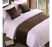 DAYDAY helper Velvet Bed Runner for Foot of Bed Bed End Towel Cover Bedding Protection Bedspread Throw Decor Bed Scarf for Hotel Bedroom, 260x50cm