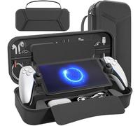 daydayup Carrying Case Compatible with PlayStation Portal Remote Player, PlayStation Portal Case with Zip Pocket, Storage Protection for Charger Adapter, Gaming Handheld Bag for PS Portal (Black)