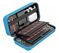 daydayup Switch 2 Carry Case Compatible with Nintendo Switch 2, with 24 Games Cartridges Protective Hard Shell Travel Carrying Case Pouch for Switch 2 Console & Accessories (Blue, Nintendo Switch 2)