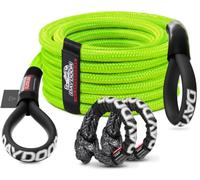 DAYDOOR 7/16'' x 30ft Tow Rope, UHMWPE Heavy Duty Offroad Snatch Strap with 2 Soft Shackles, 31,200 Lbs Towing Rope Kit for for Off-Road Vehicle 4WD ATV, UTV, SUV (Green)