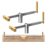 DAYDOOR Bench Dog Clamp, 3/4'' Dog Hole Clamp for Woodworking, Upgraded Adjustable Workbench Stop with Brass Handle (19mm, 2 Pack)