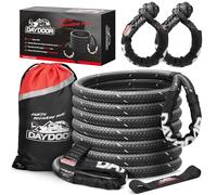 DAYDOOR Kinetic Recovery Rope, 1 Inch x 30ft Kinetic Tow Rope, Heavy Duty Tow Strap with 2 Soft Shackles, 30% Elasticicty Snatch Rope for Off-Road 4x4, Truck, ATV, UTV Recovery