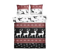 DayDream bedwear Renna Duvet Covers, Cotton, Multi-Coloured, 240 x 200/220