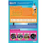 Daydream Education Agility | PE Posters | Gloss Paper measuring 850mm x 594mm (A1) | Physical Education Charts for the Classroom
