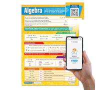 Daydream Education Algebra | Maths Charts - Laminated - 594 mm x 850 mm (A1) - FREE Interactive Quiz - Math Charts for the Classroom - Education Posters