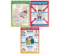 Daydream Education Bullying Posters - Set of 3 | PSHE Posters | Gloss Paper measuring 850mm x 594mm (A1) | PSE Classroom Posters | Education Charts