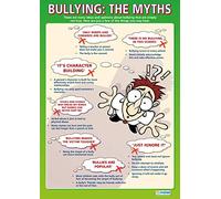 Daydream Education Bullying: The Myths | PSHE Posters | Laminated Gloss Paper measuring 850mm x 594mm (A1) | PSE Classroom Posters | Education Charts