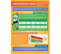 Daydream Education Cardiovascular Fitness | PE Posters | Laminated Gloss Paper measuring 850mm x 594mm (A1) | Physical Education Charts for the Classroom | Education Charts