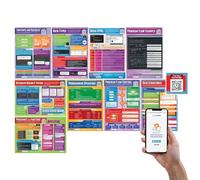Daydream Education Computer Programming Posters - Set of 9 - EXTRA LARGE - A1 (850mm x 594mm) - Laminated - Includes Interactive Quizzes - Secondary School Computing Charts