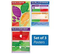 Debates in Psychology Posters - Set of 3 | Psychology Posters | Gloss Paper measuring 850mm x 594mm (A1) | Psychology Charts for the Classroom | Education Charts by Daydream Education