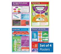 Daydream Education Developing a Solution Posters - Set of 4 | Computer Science Posters | Laminated Gloss Paper measuring 850mm x 594mm (A1) | STEM Posters for the Classroom | Education Charts