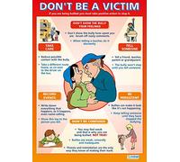 Daydream Education Don't Be A Victim | PSHE Posters | Gloss Paper measuring 850mm x 594mm (A1) | PSE Classroom Posters | Education Charts