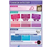 Daydream Education Feminism in History | Sociology Posters | Gloss Paper measuring 850mm x 594mm (A1) | Sociology Class Posters | Education Charts
